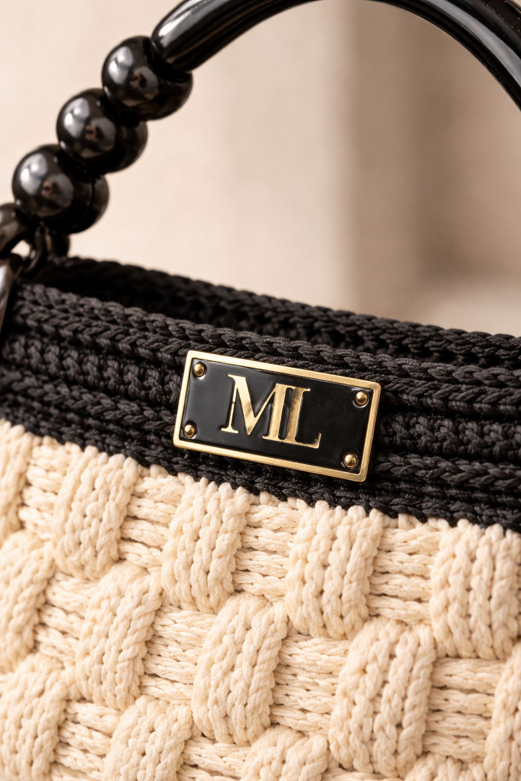 Onyx Cream Crochet Bag