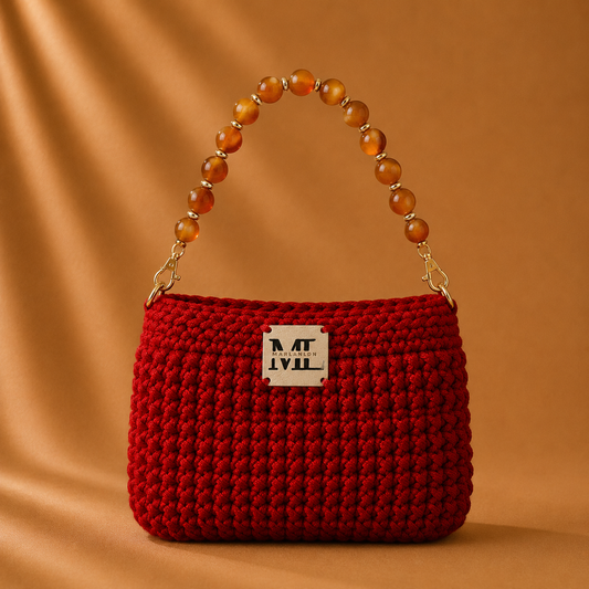 Scarlet Amber Crochet Bag