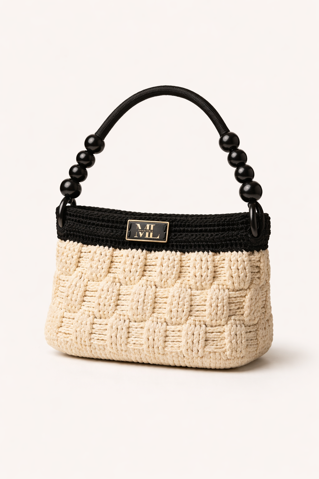 Onyx Cream Crochet Bag